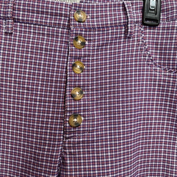 GUC Urban Outfitters size 8 plaid button front pants - Picture 3 of 6